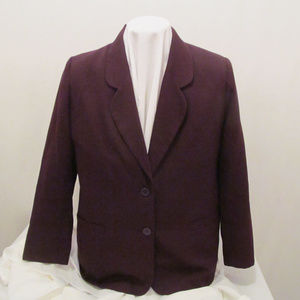 Napa Studio Purple Jacket Blazer Women 14 One snag